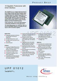 Datasheet UPF01012 производства Infineon