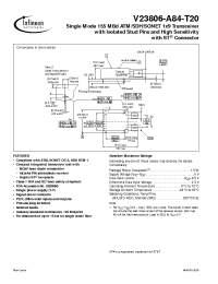 Datasheet V23806-A84-T20 manufacturer Infineon