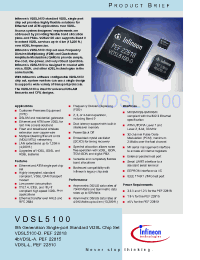 Datasheet VDSL5100 производства Infineon