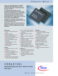 Datasheet VDSL5100I производства Infineon