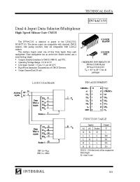 Datasheet IN74AC153N manufacturer Интеграл