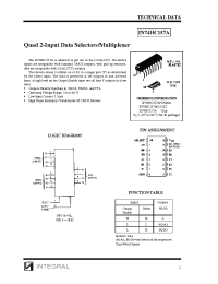 Datasheet IN74HC157A manufacturer Интеграл