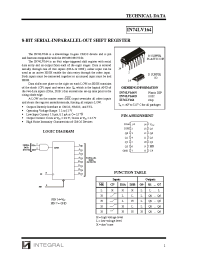 Datasheet IN74LV164N manufacturer Интеграл