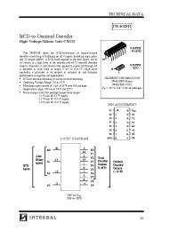 Datasheet IW4028BD manufacturer Интеграл