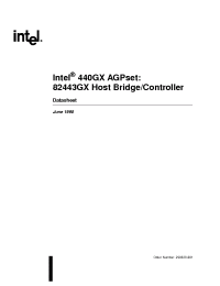 Datasheet 82443GX manufacturer INTEL