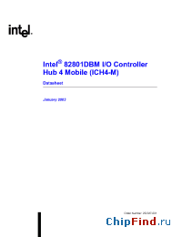 Datasheet 82801DBM manufacturer INTEL