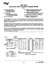 Datasheet M27128A-20 производства INTEL
