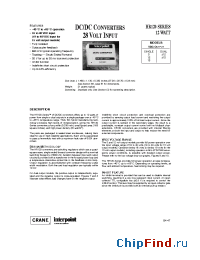Datasheet HR121-2815 производства Interpoint