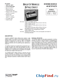Datasheet HUM-40 производства Interpoint