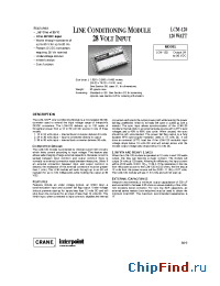 Datasheet LCM-120 производства Interpoint