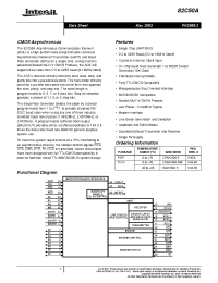 Datasheet 82C50A-Cell manufacturer Intersil