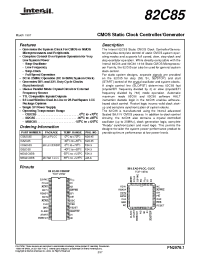 Datasheet 82C85 manufacturer Intersil