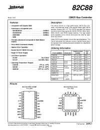 Datasheet 82C88 manufacturer Intersil