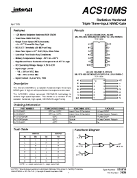 Datasheet ACS10KMSR производства Intersil