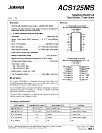 Datasheet ACS125D производства Intersil