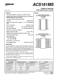 Datasheet ACS161D производства Intersil