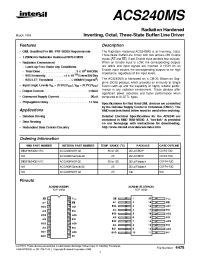 Datasheet ACS240DMSR-02 производства Intersil