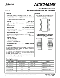 Datasheet ACS245HMSR производства Intersil