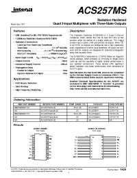 Datasheet ACS257DMSR-02 производства Intersil
