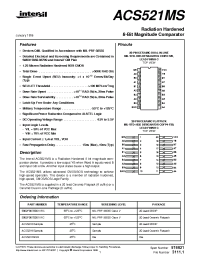 Datasheet ACS521D производства Intersil