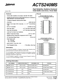 Datasheet ACTS240HMSR производства Intersil