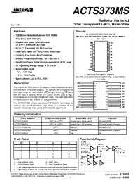 Datasheet ACTS373HMSR производства Intersil