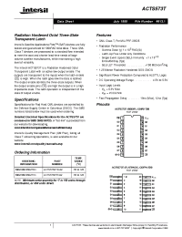 Datasheet ACTS573KTR-02 производства Intersil