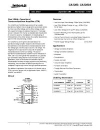 Datasheet CA3280AF3 производства Intersil