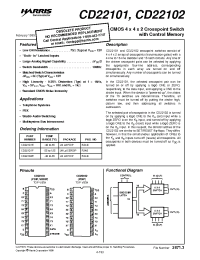 Datasheet CD22102E manufacturer Intersil