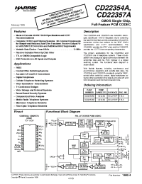 Datasheet CD22357A manufacturer Intersil