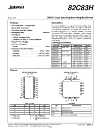 Datasheet CD82C83H manufacturer Intersil