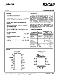 Datasheet CD82C89 производства Intersil