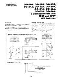 Datasheet DG434A производства Intersil