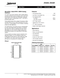 Datasheet DG445 производства Intersil