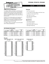 Datasheet DG506AAK производства Intersil