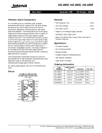 Datasheet HA1-4902-2 manufacturer Intersil