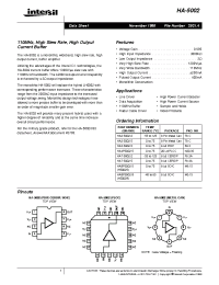 Datasheet HA2-5002-5 производства Intersil