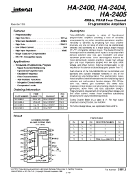 Datasheet HA3-2405-5 производства Intersil