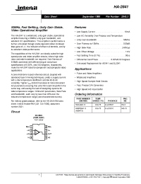 Datasheet HA3-2841-5 производства Intersil
