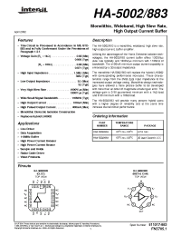 Datasheet HA4-5002/883 производства Intersil