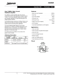 Datasheet HA5023 производства Intersil