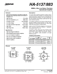 Datasheet HA-5137 производства Intersil
