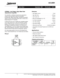 Datasheet HA9P2850-5 производства Intersil