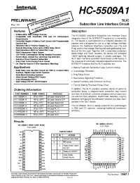 Datasheet HC1-5509A1-5 производства Intersil