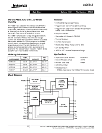 Datasheet HC5515CM производства Intersil