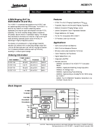 Datasheet HC55171CM производства Intersil