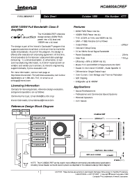 Datasheet HCA600ACREF производства Intersil