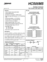 Datasheet HCS05D производства Intersil