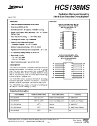 Datasheet HCS138D производства Intersil
