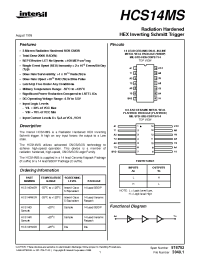 Datasheet HCS14MS производства Intersil